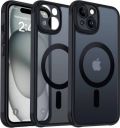 Egotude Back Cover for iPhone 15  (Black, Pack of: 1)...
