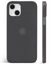 Egotude Ultra Thin Flexible Slim Back Cover Case for iPhone 13 (Black Transparent, TPU+Plastic)...