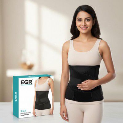 EGR Postpartum Belt After Delivery – Maternity Belt After Delivery C Section Support (Black)
