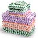EigPluy Microfiber Cleaning Cloth,12 Pack Dish Cloths,10x10 Inches Dish Towels,Super Soft and Absorbent Kitchen Dishcloths,Fast Drying Microfiber Kitchen Towels,Cotton Dish Rags(Mix Color)...