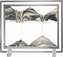 EITHEO Moving Sand Art Picture | 3D Natural Landscape showpieces for Home, Decor | Antique Gifts for Kids Office, Desktop Decoration, Desk, Table Decorative (Black)...