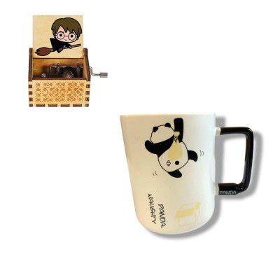 Eitheo Toys Wooden Handcraft Music Box Gift Set (Combo_3016_MB_Mug)