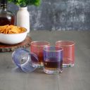 Ek Do Dhai Mughal Luxury Drinks Glasses Set of 4 | 300 ml (10oz) | Golden Line...