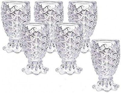EK DO DHAI Palm Crystal Shot Glass Set of 6 with Heavy Base for Drinking Whiskey + Tequila + Vodka + Cocktail | Gifts for Men - 60ml (2 Oz)