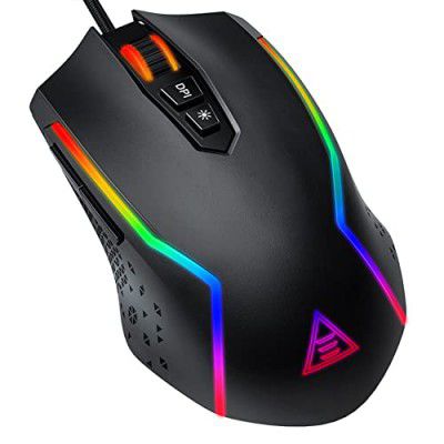 EKSA EM100 Gaming Mouse Wired Ergonomic Gaming Mice, PC Gamers (Classic Black)