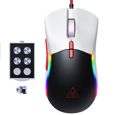 EKSA EM200 Gaming Mouse Wired, USB Mice with 13 RGB Backlit
