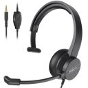 EKSA H15 Professional Wired Headphones with mic Computer Headset with Microphone for pc Black...