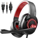 EKSA T8 Stereo Gaming Headset Red,over ear,Wired...