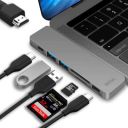 EKSA USB C Hub, 7 in 2 Type C Adapter, USB HUB T8 Grey...