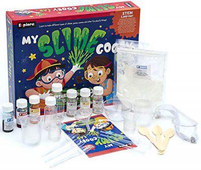 Eksploe My Slime Gooey Lab Science Kit – DIY Slime & Chemistry Experiment Toy for Kids, STEM Learning Kit