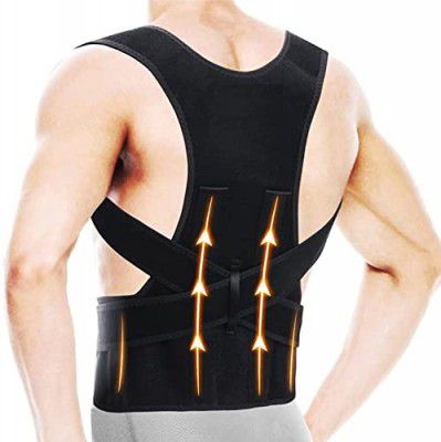 EKTAELITE Rehab Premium Posture Corrector, Back support for Lower and Upper Back Brace Support and Pain Relief belt