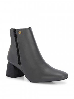 EL PASO Women Maroon Faux Leather Casual Chelsea Boots EPW9400_P