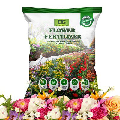 Elamgreen Flower Plant Fertilizer for all flowers Roses,Hibiscus,Lotus,Mogra for gardening 500grams
