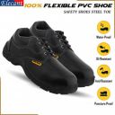 ELECANT Lace-up Steel Toe, PVC Sole and Rexine Upper Safety Shoes...