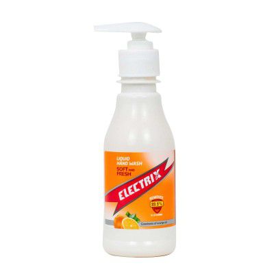 Electrix Liquid Hand Wash with Orange Oil Fights Germs in 10 Sec (200ML)