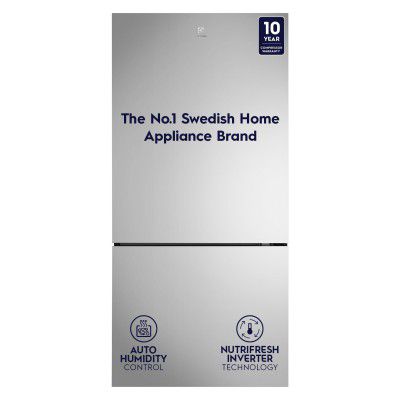 Electrolux 496L 1 Star Inverter Frost Free Double Door Refrigerator, EBE5302C-S, Stainless Steel
