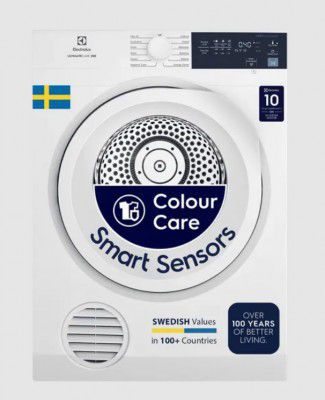 Electrolux 8.5 Kg Fully Automatic Front Load Dryer (UltimateCare 300, EDV854J3WB, ReverseTumbling, White)