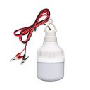 Electronic Spices Led Crystal White DC 12V Solar LED High Brightness Bulb with 1 Pair Alligator Clip...