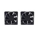 Electronic Spices Pack of 2 DC 12V 3.5'' INCH Cooling Fan for PC Case, CPU Cooler (Black)...