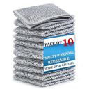ELEGANCE LIVING Non Scratch Steel Wire Dish Cloth, Wire Dishwashing Rags, 10 Pack...