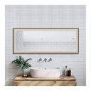 Elegant Arts and Frames Decorative Wall Mirror - Mirror for Bathroom, Living Room & Bedroom (Textured Brown 2, 36 x 12)...