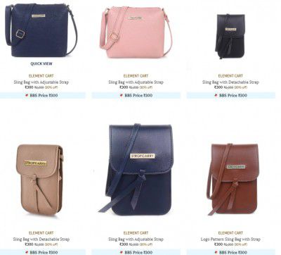 ELEMENT CART Starts ₹399 | Upto 90% Off