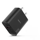 Elements by Lava - CH20 Charger, 20W Fast Charger, Dual Port Output- Type C PD and Type A USB, 3A Maximum Charging Current, BIS Certified, Premium Design and Strong Polycarbonate Body- Black...