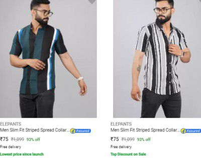Elepants Casual Shirts Starts ₹75