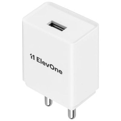 ElevOne 10.5W USB Mobile Charger Adapter, Compatibility Android & Other USB Enabled Devices,BIS Certified (EWC-47, White)