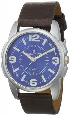 Elfin Analog Blue Dial Mens Watch-ELF-19C