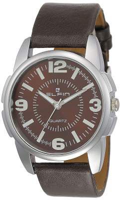 Elfin Analog Brown Dial Men's Watch-ELF-19A