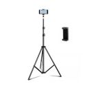 Elfora 7 feet Lightweight Tripod Stand with Adjustable Mobile Phone (Black)...
