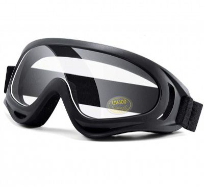 Eliane Goggle Mask Anti Scratch UV Protective Face & Eyewear Windproof Dirt Shield with Soft Foam Padded Detachable Mouth Filter for Cycling Bike