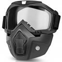 Eliane Goggle Mask Anti Scratch UV Protective Face & Eyewear Windproof Dirt Shield with Soft Foam Padded Detachable Mouth Filter for Cycling Bike Off Road Racing Ride Unisex...