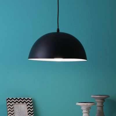 ELIANTE -Modern Black Metal Single Hanging Light - | 3 Years Warranty | Free - LED LAMP