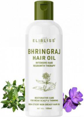 ELIBLISS 100% PureBhringraj Hair Oilfor Hair Regrowth & Hair Fall Control Hair Oil  (100 ml)