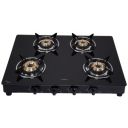Elica 4 Burner Auto Ignition Gas Stove | 694 CT VETRO BLK AI...