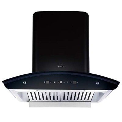 Elica 60 cm 1500 m3/hr Autoclean Baffle Filter Kitchen Chimney with 15 Years Warranty (WD TBF HAC 60 MS NERO, Touch + Motion Sensor Control, Black)