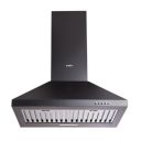 Elica 60cm 1350 m3/hr Baffle Filter Kitchen Chimney | 5 Years Motor Warranty | Push Button Control | Black | AH PLUS 260 BF NERO...