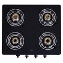 Elica Vetro Glass Top 4 Burner Gas Stove (CT VETRO 460 BLK)...