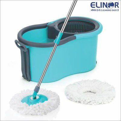 ELINOR GREEN DELIGHT PLASTIC HANDLE MOP SET Mop Set  (Multicolor)