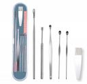 ELISCO Ear Wax Cleaner - Resuable Ear Cleaner Tool Set with Storage Box - Ear Wax Remover Tool Kit with Ear Curette Cleaner and Spring Ear Buds Cleaner - 6 Pc...