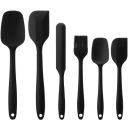 Elisel Silicone Spatula Set 6 Piece (Black 6)...