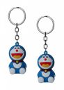Elite Store Rubber Cartoon Keychain Silicon Doreamon Keyring for Bike/Car/Home/Men/Women/Boys/Girls - Pack of 2 Keychains...