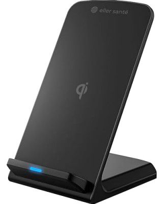 eller santé 15W Wireless Charger Unity II Fast Charging Pad Qi-Certified Charging Stand - Black