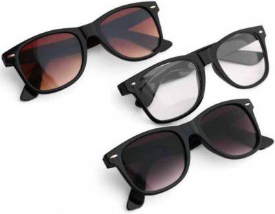 Elligator  UV Protection Wayfarer Sunglasses (53)  (For Men & Women, Multicolor)
