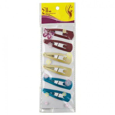 Elly Assorted Tic Tac Clip Type Hairpin (L) 6 pcs