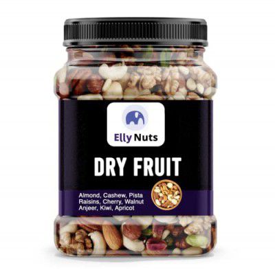 Elly Nuts 100% Natural and Premium Healthy Mix Dry Fruits and Nuts - (500 Gram)