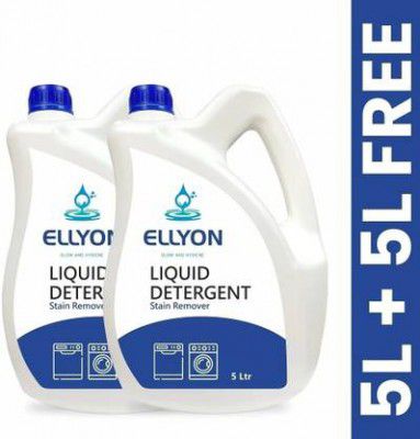 ELLYON Front & Top Load Fabric Liquid Detergent For Machine and Hand Wash Multi-Fragrance Liquid Detergent  (2 x 5 L)