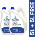 ELLYON Front & Top Load Fabric Liquid Detergent For Machine and Hand Wash Multi-Fragrance Liquid Detergent  (2 x 5 L)...